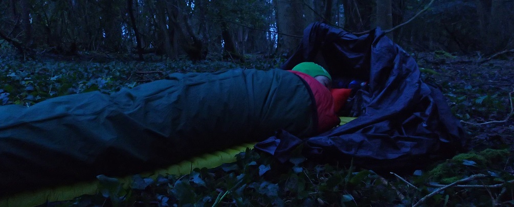 Sleeping in a bivy bag leaves you exposed