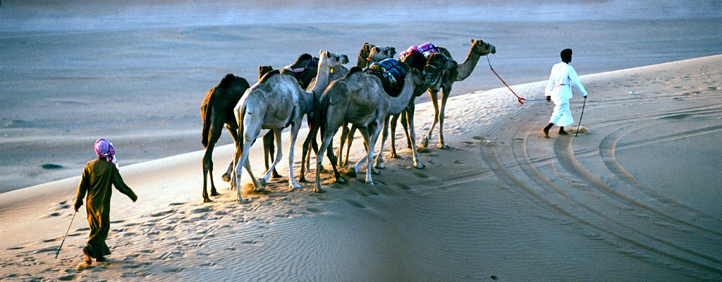 Nomads in the desert, Oman desert, Jordan